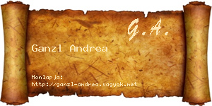 Ganzl Andrea névjegykártya